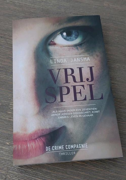 Boek   Linda Jansma - Vrij spel, Boeken, Thrillers, Zo goed als nieuw, Nederland, Ophalen of Verzenden