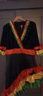 Spaanse jurk carnaval maat L, Ophalen of Verzenden, Gedragen, Maat 38/40 (M), Carnaval