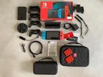 Nintendo switch met veel extra's zgan, Ophalen of Verzenden, Zo goed als nieuw, Met 2 controllers, Switch Original
