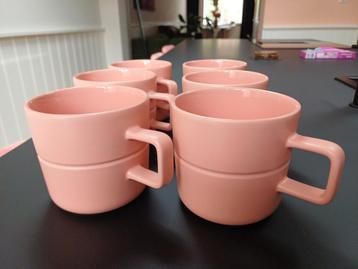 6 Roze NRD Mokken - 500ml - Magnetronbestendig beschikbaar voor biedingen