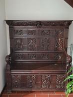 Antieke kistbank - rijk houtsnijwerk, Ophalen