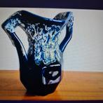 Lava vaas keramiek Blauw wit, Antiek en Kunst, Antiek | Vazen, Ophalen of Verzenden