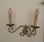 Vintage wandlamp kandelaars, Ophalen of Verzenden, Zo goed als nieuw, Overige materialen, Klassiek