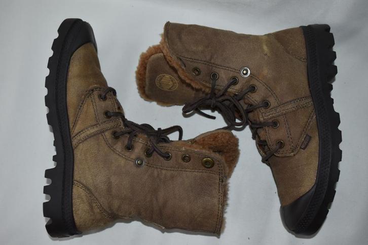Dec'25 PALLADIUM maat 37.5 UK 4.5 laarzen NIEUWSTAAT, Kleding | Dames, Schoenen, Zo goed als nieuw, Wandelschoenen, Bruin, Ophalen of Verzenden