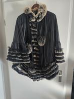 Leren poncho, Ophalen of Verzenden, Zo goed als nieuw, Zwart