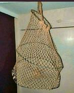 Leefnet,Visnet,bruin,decoratie,1970,3 ringen,fuik,fuiknet,, Antiek en Kunst, Ophalen of Verzenden