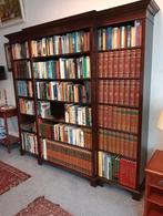 Grote Engelse Mahonie Boekenkast/Bibliotheek Nieuwstaat, EU, 200 cm of meer, EU, Ophalen of Verzenden