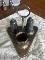 Peper en zoutstel, antiek zilver 1940-1960, Verzamelen, Ophalen of Verzenden, Gebruikt
