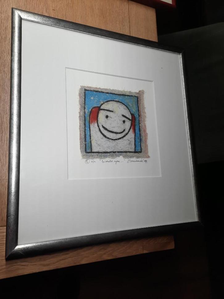 Kunstwerk van Hans Innemee 1999. 50 x 45 centimeter, Antiek en Kunst, Kunst | Litho's en Zeefdrukken, Ophalen of Verzenden