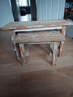 Brocante tafeltjes, Ophalen