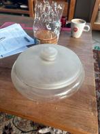 Glazen Koektrommel met Deksel, Schaal, Rond, Ophalen of Verzenden, Glas
