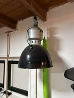 Vintage industriële emaille hanglamp – H 64 cm, kap Ø 38 cm, Ophalen of Verzenden