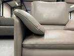 Als nieuw Leolux Catalpa fauteuil Senso grijs leer Stoel, Huis en Inrichting, Ophalen of Verzenden, Zo goed als nieuw, Leer, 75 tot 100 cm