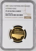 2001 Gouden Gulden Beatrix NGC PF69 Ultra Cameo, Ophalen of Verzenden, Koningin Beatrix, 5 gulden