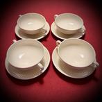 Wedgwood Edme plain soepkommen met schotel, Huis en Inrichting, Keuken | Servies, Ophalen of Verzenden, Zo goed als nieuw, Kom(men)