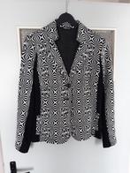 Frank Walder zwart wit dames jasje blazer maat 42, Zwart, Maat 42/44 (L), Ophalen of Verzenden, Jasje
