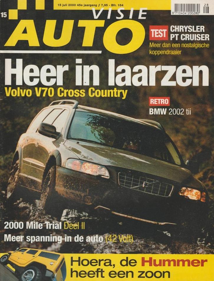 Volvo V70 XC AWD ( XC70 ) in Autovisie 2000, Boeken, Auto's | Folders en Tijdschriften, Gelezen, Volvo, Ophalen of Verzenden