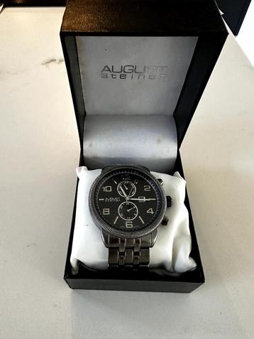 Te koop: August Steiner herenhorloge – zo goed als nieuw! beschikbaar voor biedingen