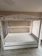 Wit Life Time Hemelbed met onderschuifbed!, 85 tot 100 cm, Gebruikt, 180 cm of meer, Ophalen