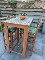 Barset tuinset acaciahout, Tuin en Terras, Ophalen, Gebruikt, Hout, Stoel