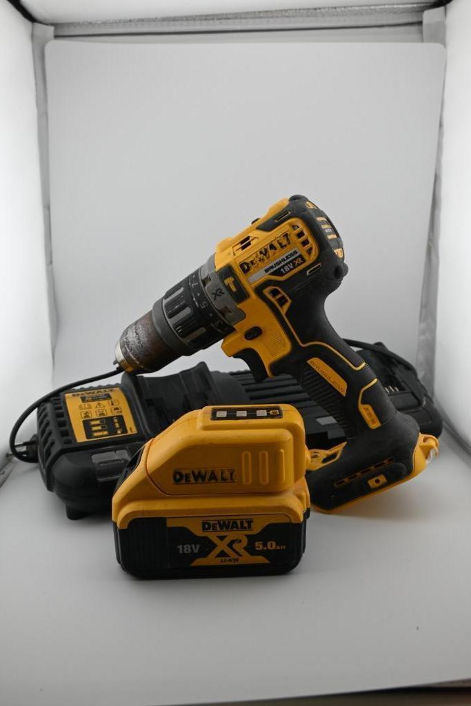 DeWalt Brushless 18V Schroef/Boormachine + Accu en Lader, Auto diversen, Autogereedschap, Gebruikt, Ophalen of Verzenden