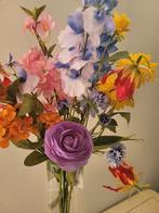 Veldboeket bloemen met vaas, Belle Vieille Brocante, Nieuw, Ophalen of Verzenden, Jolandamonsieurs@gmail.com
