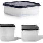 Tupperware Ruimtespaarder Vierkant - 3 Maten, Huis en Inrichting, Keuken | Tupperware, Ophalen of Verzenden, Nieuw, Wit, Bak of Kom