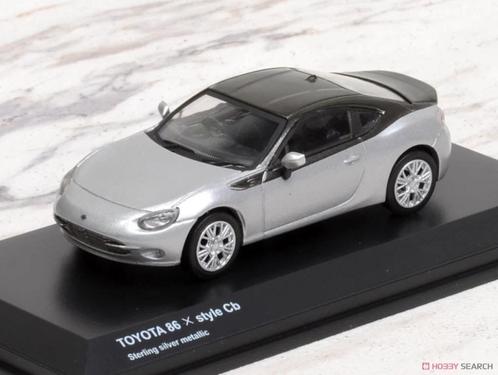 Toyota 86 X Style Cb van Kyosho 1/64 silver, Hobby en Vrije tijd, Modelauto's | Overige schalen, Nieuw, Auto, Ophalen of Verzenden
