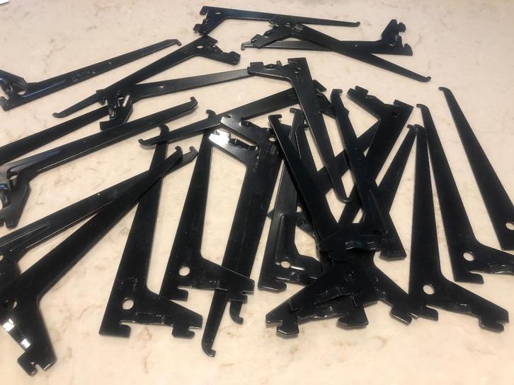 Metalen plankendragers Element system en Duraline, Doe-het-zelf en Verbouw, Metalen, Zo goed als nieuw, Overige metalen, Ophalen of Verzenden