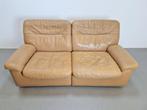 Vintage de Sede Sofa DS 66 tweezitter bank leer ‘70 design, 150 tot 200 cm, Hout, Rechte bank, Gebruikt