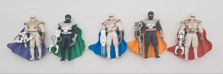 Chap Mei Ninja Warrior 5 figuren compleet uit 1995, Verzamelen, Poppetjes en Figuurtjes, Gebruikt, Ophalen of Verzenden