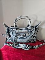 Stoere Denim Handtas Retro Look - Nieuw!, Ophalen of Verzenden, Nieuw, Blauw, Handtas