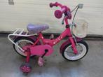 Peuter fietsje 12,5 inch rose, Fietsen en Brommers, Fietsen | Kinderfietsjes, Ophalen, Gebruikt, Minder dan 16 inch, Zijwieltjes