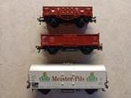 H0#401 ~ Fleischmann 5012, 5205, 5342, wagons., Hobby en Vrije tijd, Modeltreinen | H0, Fleischmann, Gebruikt, Ophalen of Verzenden