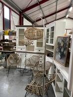 IKEA booglamp met rieten kap – verstelbare vloerlamp, Huis en Inrichting, Lampen | Vloerlampen, D, Ophalen of Verzenden, Zo goed als nieuw