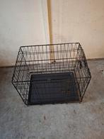 Zwarte hondenbench z.g.a.n., Ophalen of Verzenden, Zo goed als nieuw, Minder dan 75 cm, Minder dan 65 cm