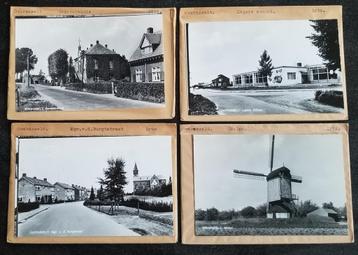 Overasselt, (o.a. molen) 4 x glasplaat JosPe  beschikbaar voor biedingen