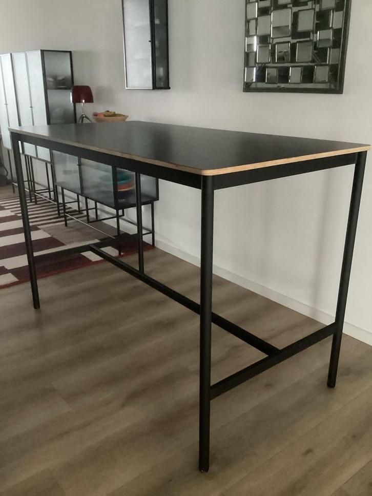 Muuto Base High bartafel - Zwart onderstel - 160/80/105 cm, Huis en Inrichting, Tafels | Sidetables, Gebruikt, 75 cm of meer, 150 tot 200 cm