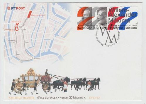 Envelop Huwelijk Willem Alexander 2002, Postzegels en Munten, Postzegels | Nederland, Gestempeld, Na 1940, Verzenden