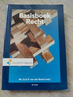 Basisboek Recht, O.A.P. van der Roest, Zo goed als nieuw, Alpha, HBO