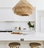 Designer Boho Wabi Sabi Rattan Kroonluchter (NOOIT GEBRUIKT), Huis en Inrichting, Lampen | Hanglampen, Ophalen, Retro Boho, Nieuw