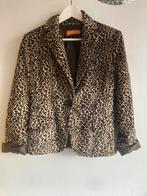 Panterprint blazer mt 36, Kleding | Dames, Jasjes, Kostuums en Pakken, Beige, Ophalen of Verzenden, Zo goed als nieuw, Jasje