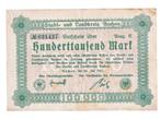 Duitsland 100.000 Mark 20 Juli 1923 Tegoedbon Aachen