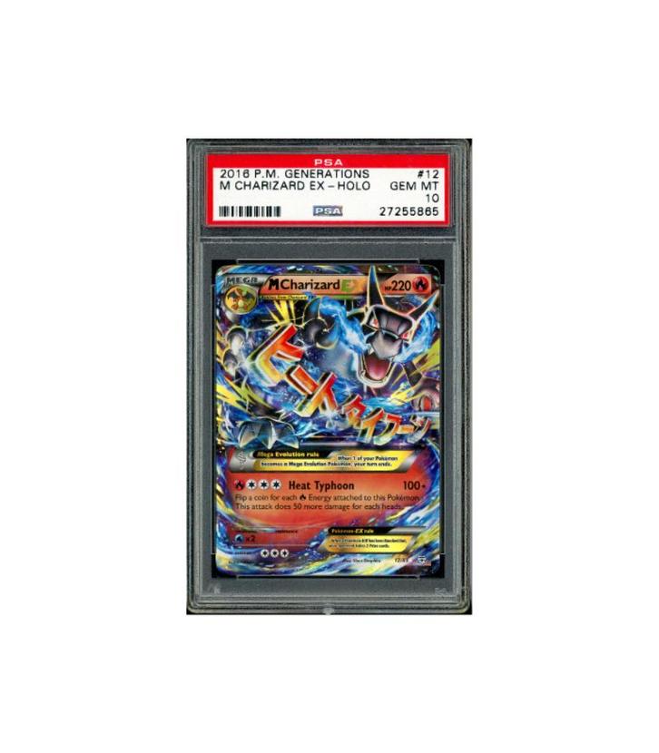 Pokemon M Charizard EX XY Generations Holo #12 PSA 10, Hobby en Vrije tijd, Verzamelkaartspellen | Pokémon, Zo goed als nieuw