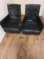 L' Ancora eetkamerstoelen op wieltjes, Ophalen, Gebruikt, Twee, Zwart