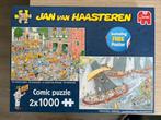 2x Van Haasteren puzzels “De Kaasmarkt” + “Skûtsjesilen”., Ophalen of Verzenden, 500 t/m 1500 stukjes, Zo goed als nieuw, Legpuzzel