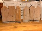 Steigerhouten drieluik (2 stuks), Huis en Inrichting, Ophalen, Zo goed als nieuw