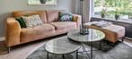 Bank + hocker en loveseat + voetbenbank, Ophalen, Gebruikt, Stof, Modern / tijdloos