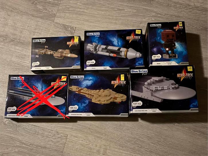 Star Trek Bluebrixx mini scale schepen sisko - € 10 ps nieuw, Kinderen en Baby's, Speelgoed | Bouwstenen, Nieuw, Overige merken