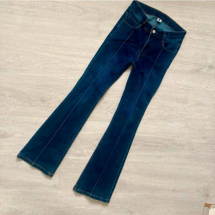 als NIEUW! B.Nosy flaired spijkerbroek maat 146 blauw, Kinderen en Baby's, Kinderkleding | Maat 146, Zo goed als nieuw, Meisje